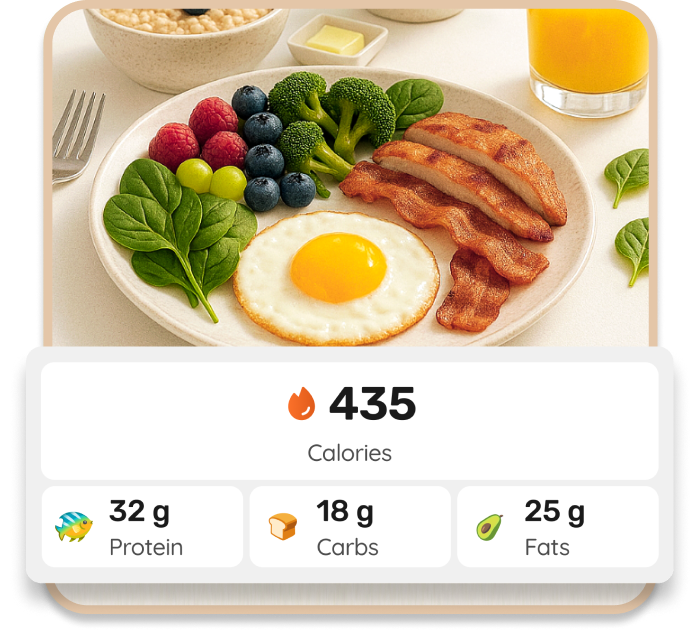 Track calories and macros